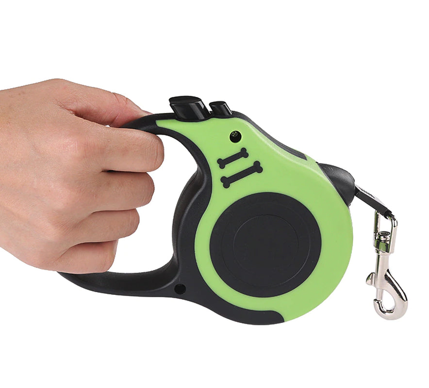 16.5FT Automatic Retractable Dog Leash with Pet Collar - Convenient Hands-Free Walking Solution - Complimentary Shipping within the US