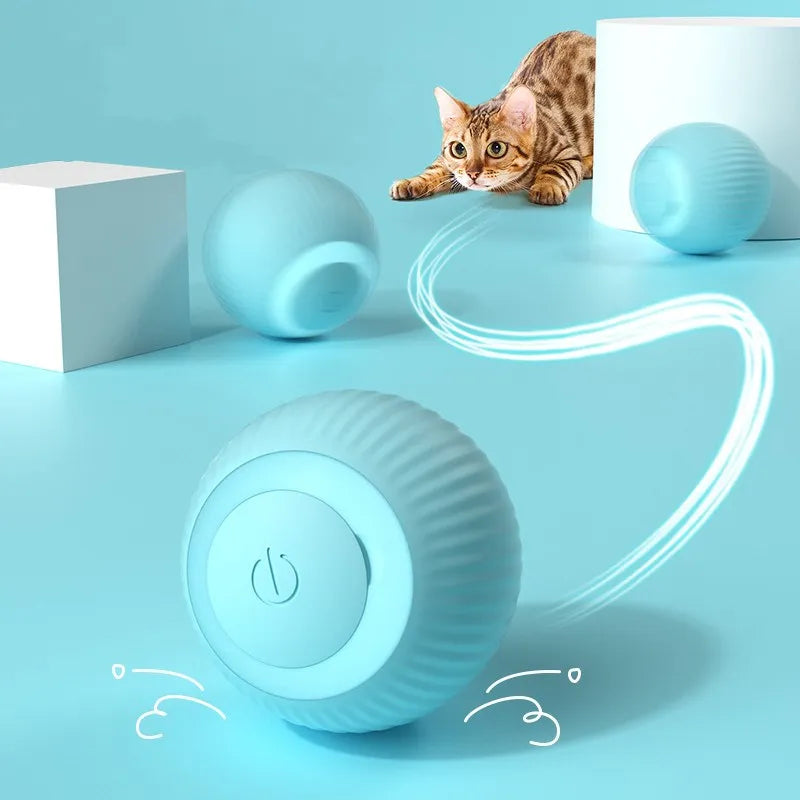 Interactive Automatic Rolling Ball for Cats - Engaging Electronic Toy for Indoor Play