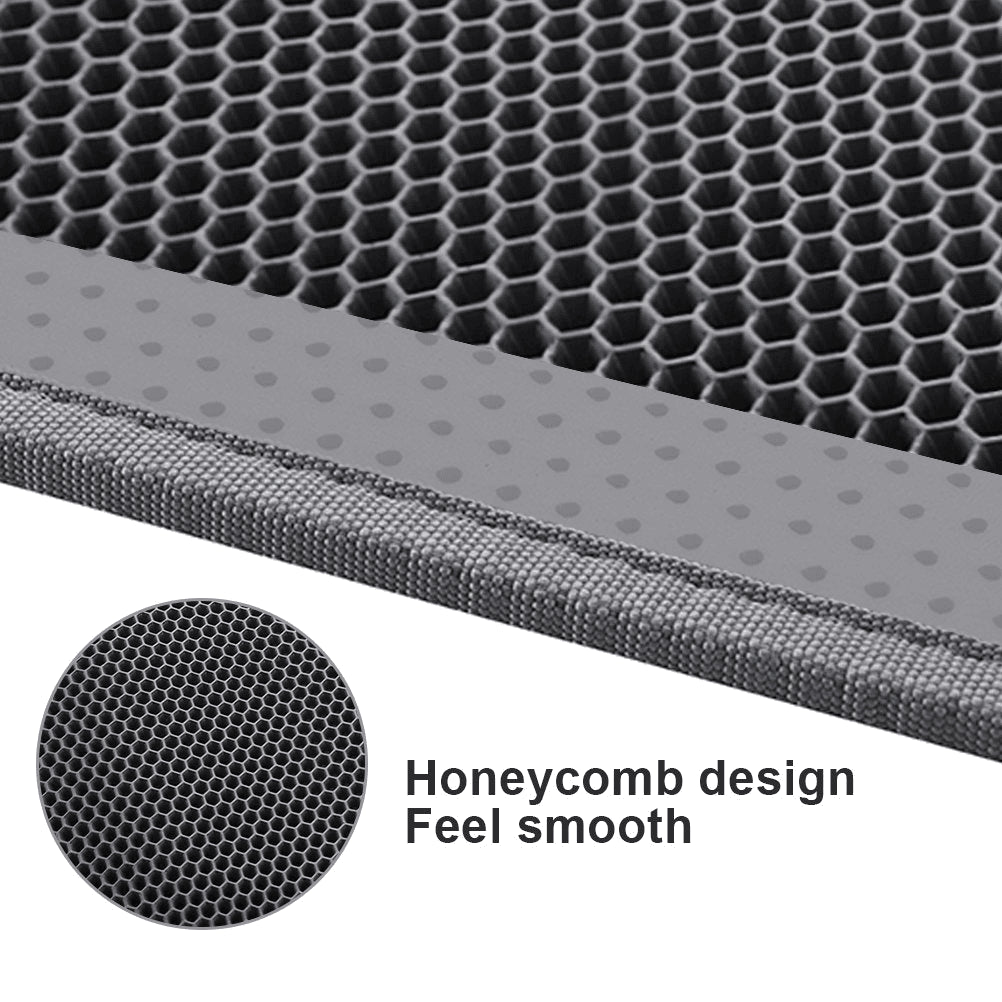 Premium Waterproof Double Layer Cat Litter Mat with Honeycomb Design - Non-Slip, Washable EVA Pad for Effective Litter Trapping