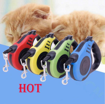 16.5FT Automatic Retractable Dog Leash with Pet Collar - Convenient Hands-Free Walking Solution - Complimentary Shipping within the US