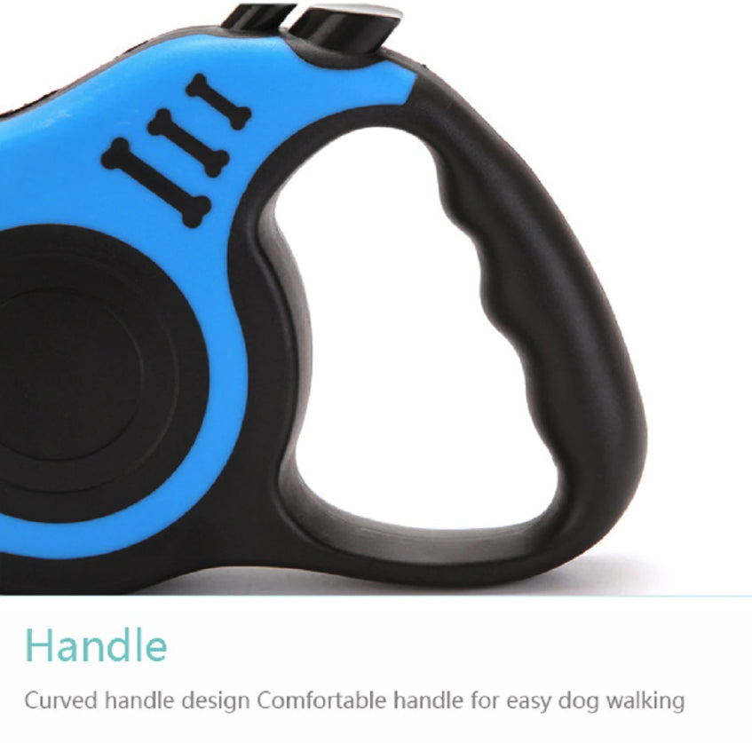 16.5FT Automatic Retractable Dog Leash with Pet Collar - Convenient Hands-Free Walking Solution - Complimentary Shipping within the US
