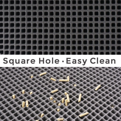 Premium Waterproof Double Layer Cat Litter Mat with Honeycomb Design - Non-Slip, Washable EVA Pad for Effective Litter Trapping