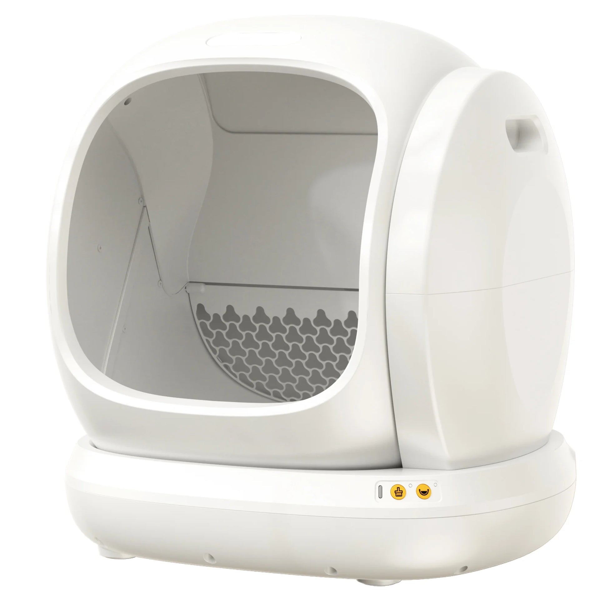 75L Smart Automatic Self-Cleaning Cat Litter Box with APP Control and Integrated Safety Features - White