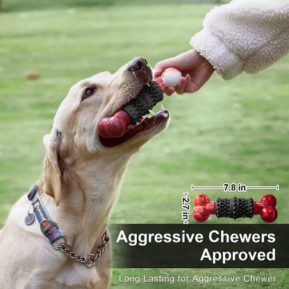 Indestructible Bone Dog Toy for Aggressive Chewers - Interactive Chew Toy for Medium to Large Dogs by Dinosam