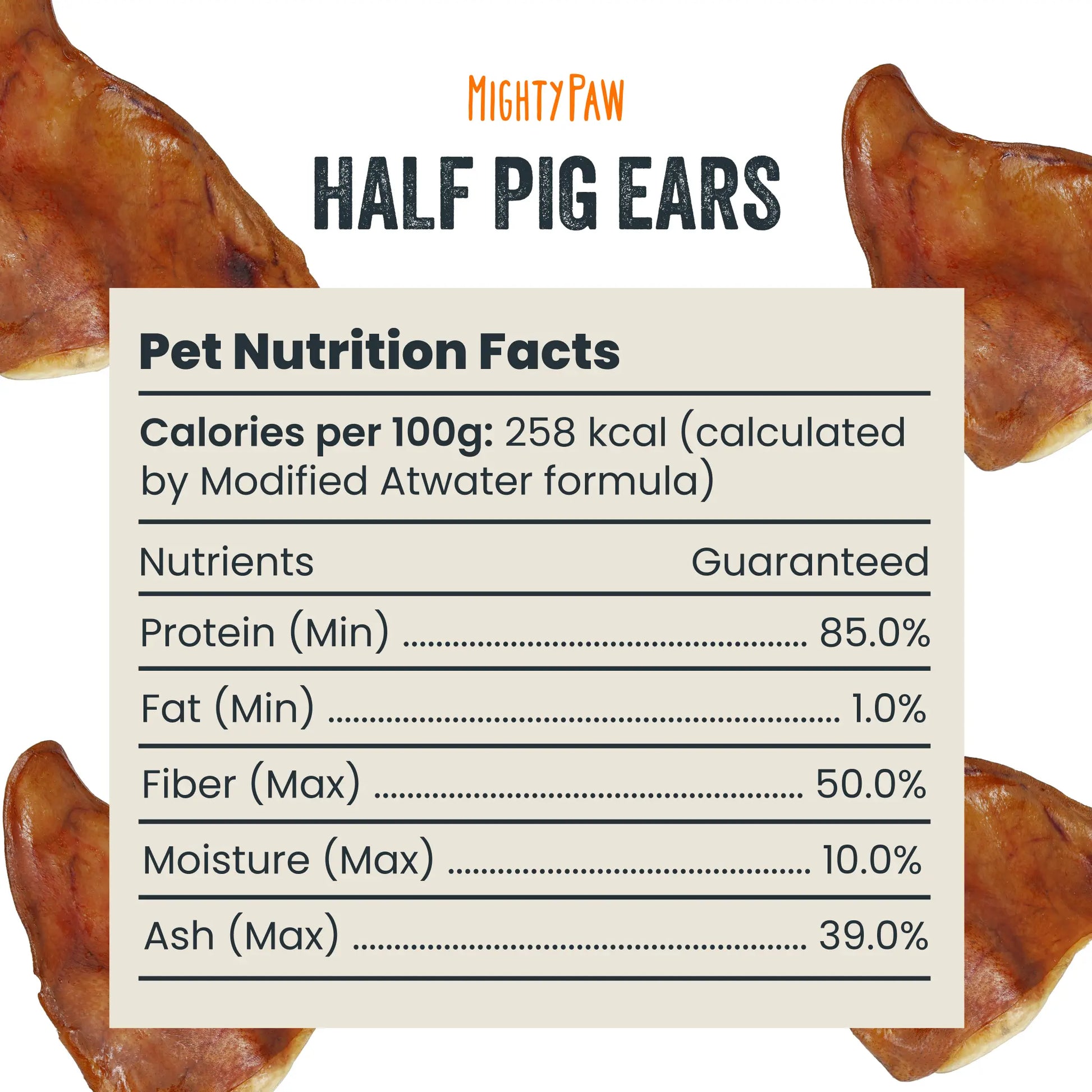 Mighty Paw Natural Ear Chews Bundle - Premium Grass-Fed Cow and Half Pig Ears for Dogs, Grain-Free Dental and Joint Support Treats, High Protein Options for All Breeds