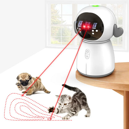 Interactive Rechargeable Cat Laser Toy 2026 - Motion Activated with Adjustable Angle and Dual Patterns for Engaging Indoor Play and Exercise for Cats and Kittens