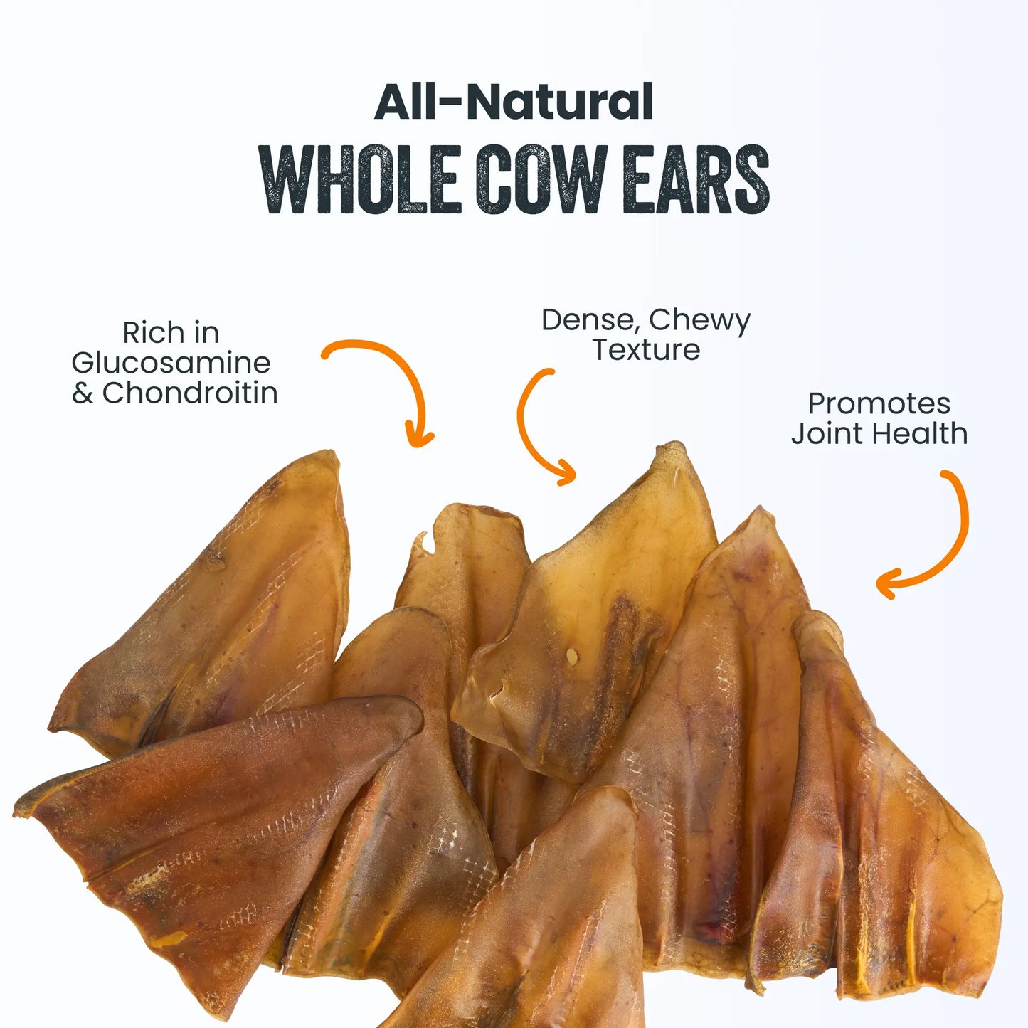 Mighty Paw Natural Ear Chews Bundle - Premium Grass-Fed Cow and Half Pig Ears for Dogs, Grain-Free Dental and Joint Support Treats, High Protein Options for All Breeds