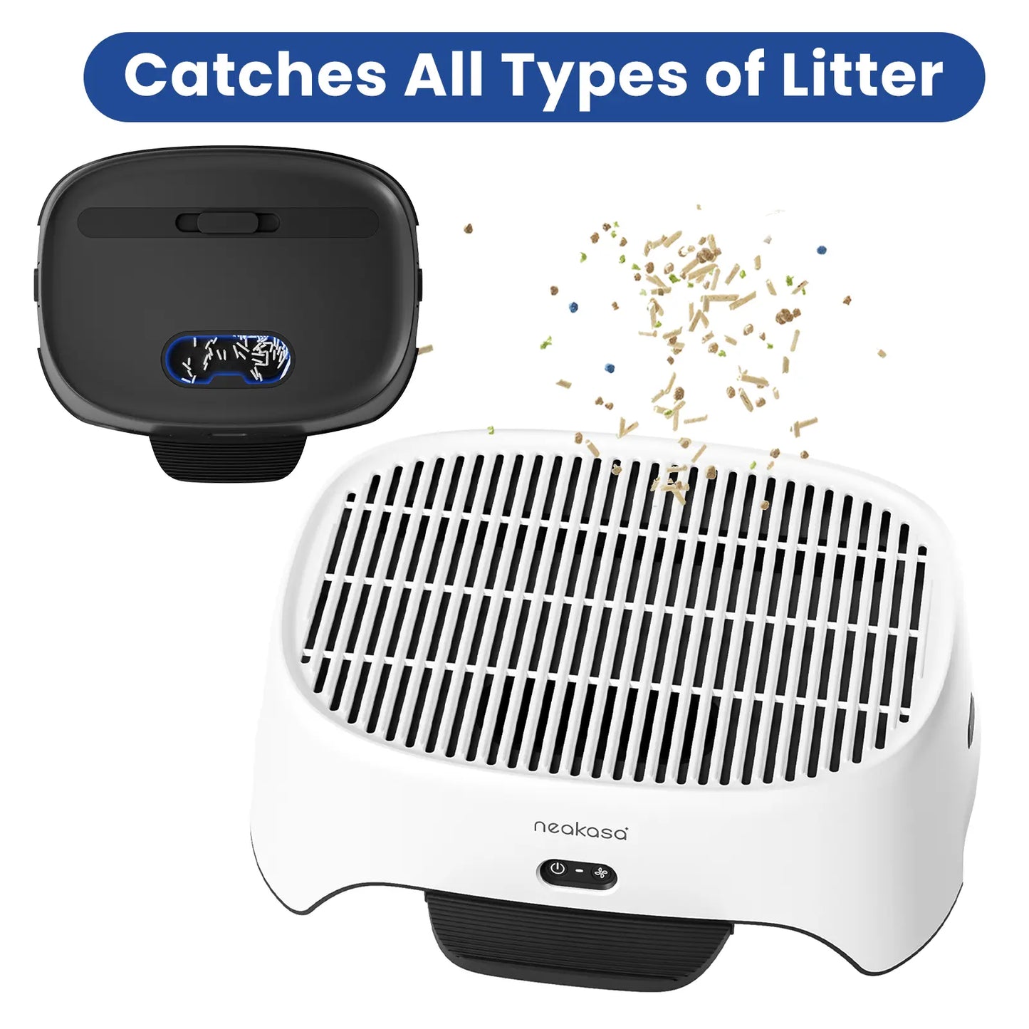 Neakasa Airstep Pet Air Purifier with Tri-Mode Odor, Dust, and Pet Hair Management, Compatible with M1 Plus, M1 Lite, and Multiple Litter Box Systems