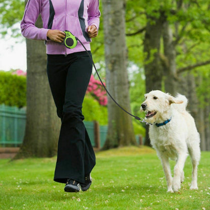 16.5FT Automatic Retractable Dog Leash with Pet Collar - Convenient Hands-Free Walking Solution - Complimentary Shipping within the US