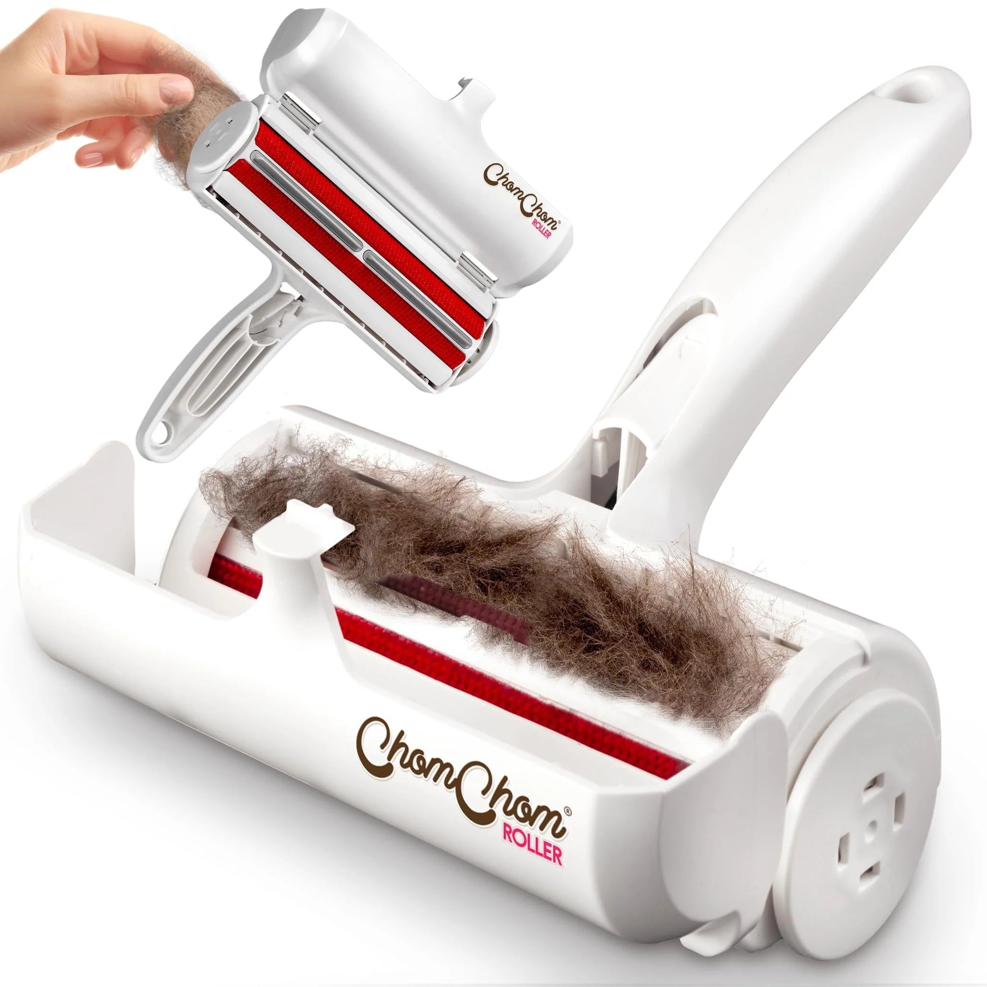 Chom Chom Roller: Reusable Pet Hair Remover for Furniture, Carpets, Clothing, and Bedding