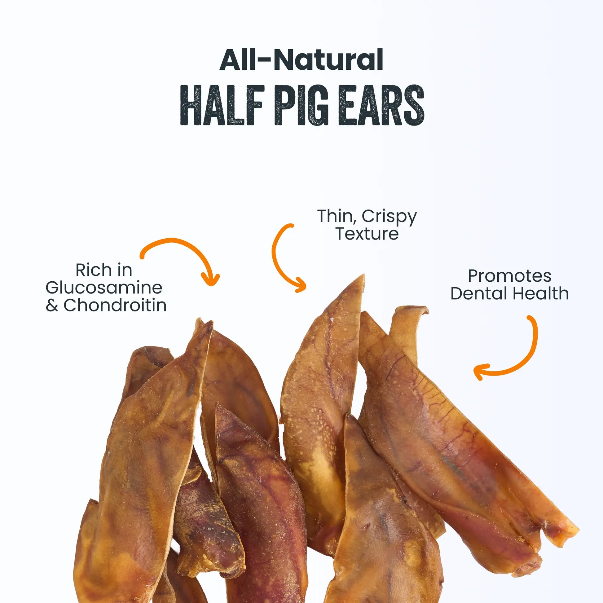 Mighty Paw Natural Ear Chews Bundle - Premium Grass-Fed Cow and Half Pig Ears for Dogs, Grain-Free Dental and Joint Support Treats, High Protein Options for All Breeds