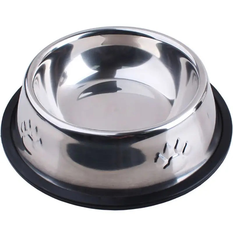 Stainless Steel Skidproof Pet Bowl Set - Anti-Ant Design for Dogs and Cats - Available in 6 Sizes