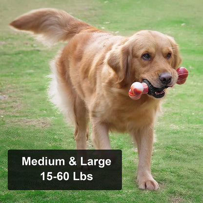 Indestructible Bone Dog Toy for Aggressive Chewers - Interactive Chew Toy for Medium to Large Dogs by Dinosam