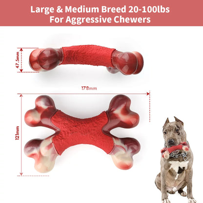 Indestructible Nylon Chew Toy for Large and Medium Aggressive Chewers