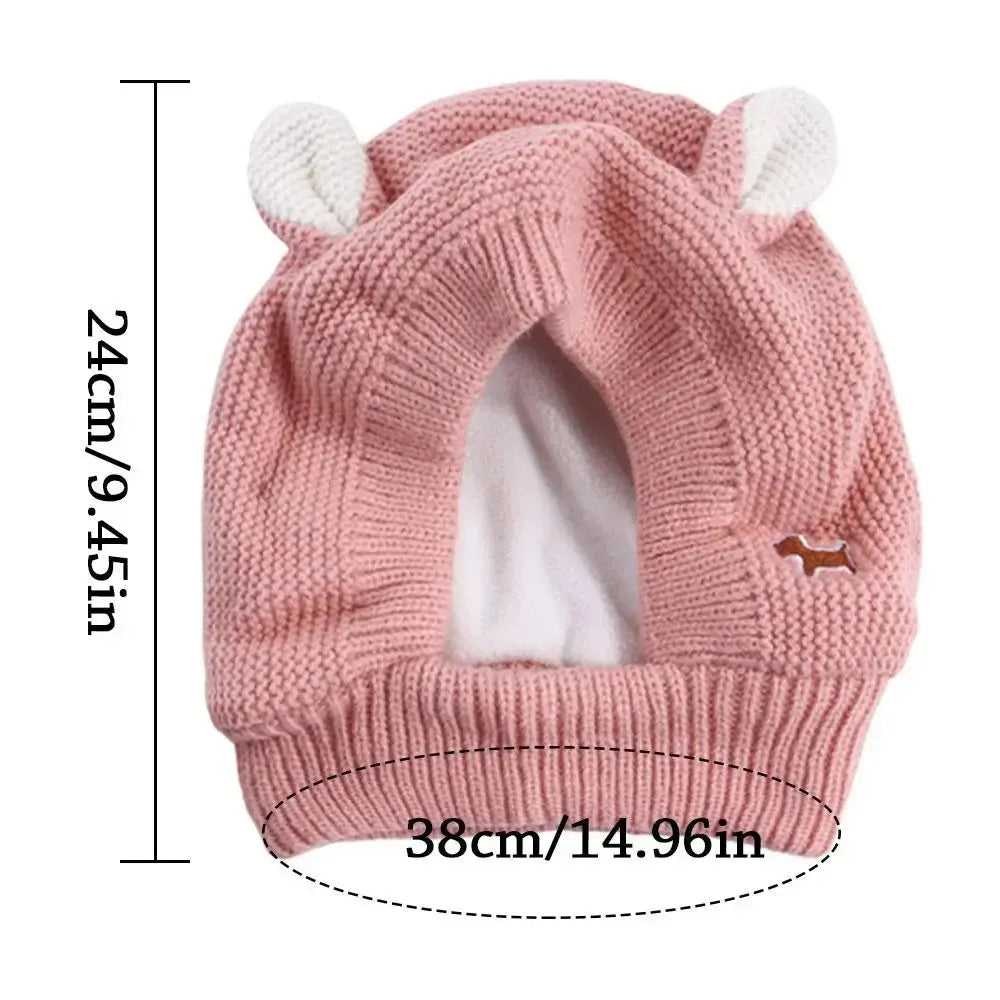 Dog Noise-Reducing Ear Muffs for Large Dogs, Protective Ear Covers in Knitted Fabric, Pet Apparel