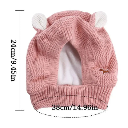Dog Noise-Reducing Ear Muffs for Large Dogs, Protective Ear Covers in Knitted Fabric, Pet Apparel